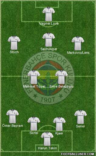 Fenerbahçe SK Formation 2017