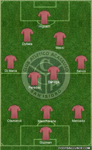 Acassuso football formation