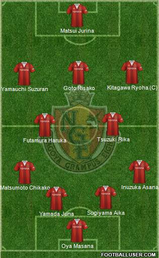 Nagoya Grampus football formation