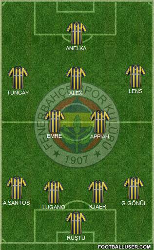 Fenerbahçe SK Formation 2017