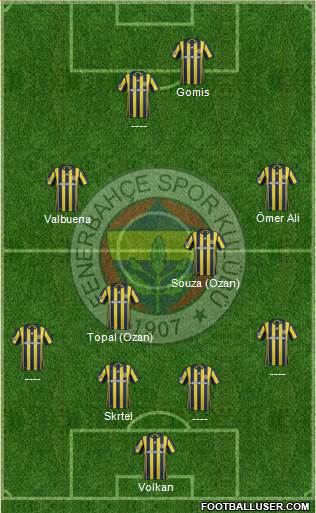 Fenerbahçe SK Formation 2017