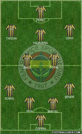 Fenerbahçe SK Formation 2017