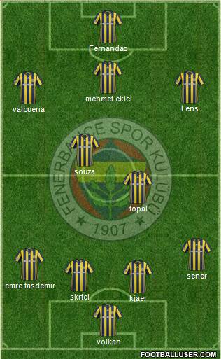 Fenerbahçe SK Formation 2017