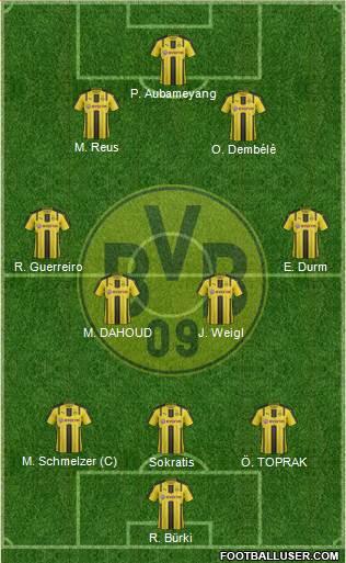 Borussia Dortmund Formation 2017