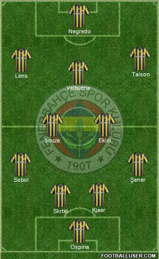 Fenerbahçe SK Formation 2017