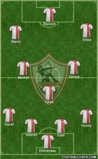 Zamalek Sporting Club Formation 2017
