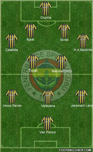 Fenerbahçe SK Formation 2017
