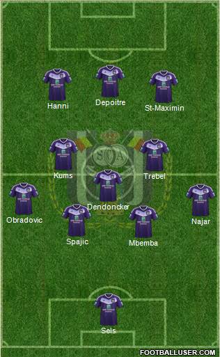 RSC Anderlecht Formation 2017