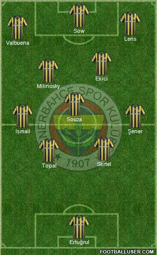 Fenerbahçe SK Formation 2017