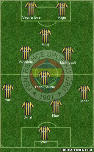 Fenerbahçe SK Formation 2017