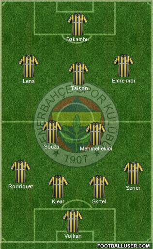 Fenerbahçe SK Formation 2017