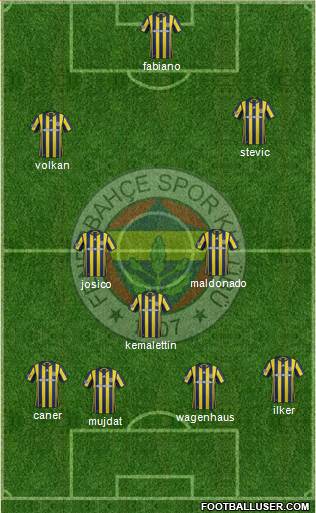 Fenerbahçe SK Formation 2017