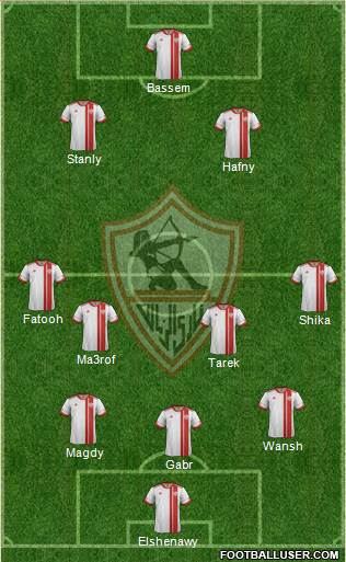 Zamalek Sporting Club Formation 2017