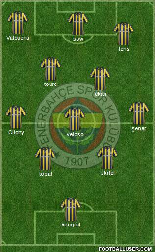 Fenerbahçe SK Formation 2017