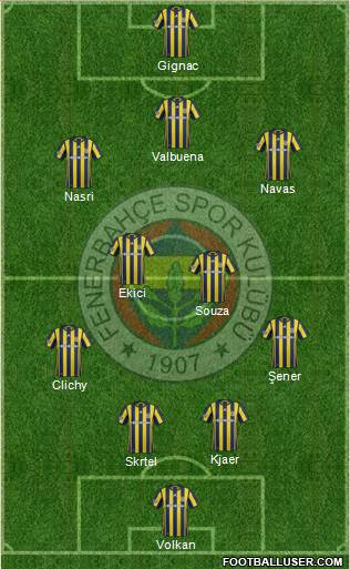 Fenerbahçe SK Formation 2017