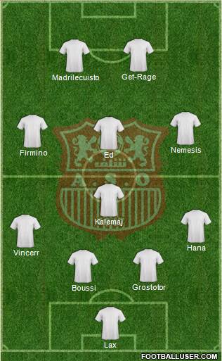 Amel Saad Olympic Chlef 4-3-3 football formation