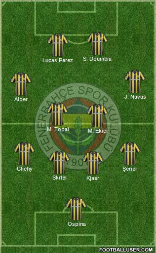 Fenerbahçe SK Formation 2017