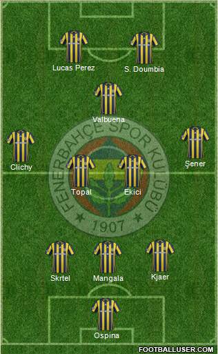Fenerbahçe SK Formation 2017