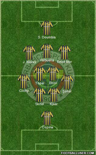 Fenerbahçe SK Formation 2017