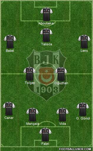 Besiktas JK Formation 2017