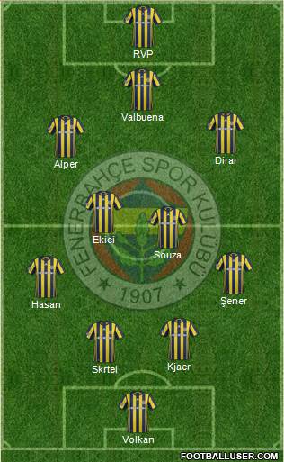 Fenerbahçe SK Formation 2017