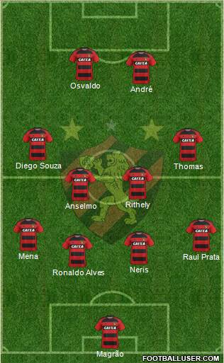 Sport C Recife football formation