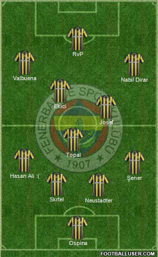 Fenerbahçe SK Formation 2017