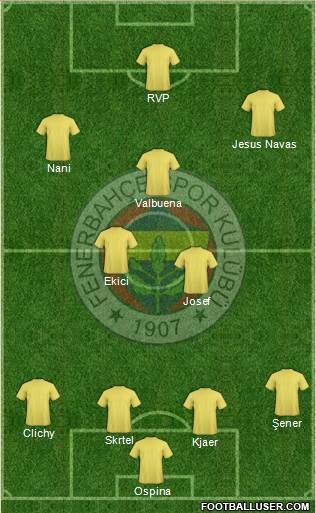Fenerbahçe SK Formation 2017
