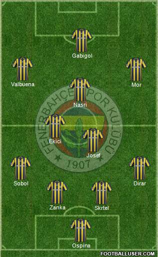 Fenerbahçe SK Formation 2017