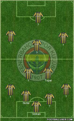 Fenerbahçe SK Formation 2017