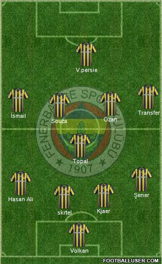 Fenerbahçe SK Formation 2017