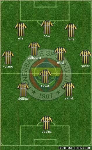 Fenerbahçe SK Formation 2017