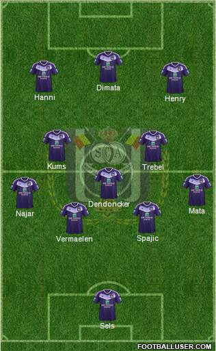 RSC Anderlecht Formation 2017