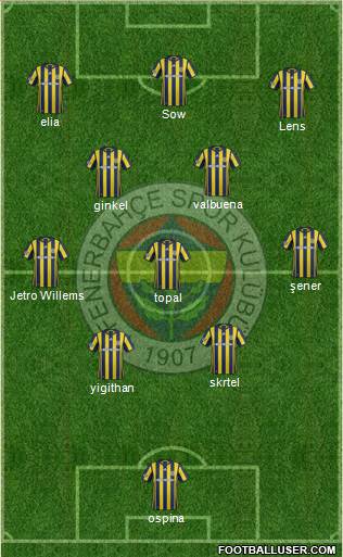 Fenerbahçe SK Formation 2017