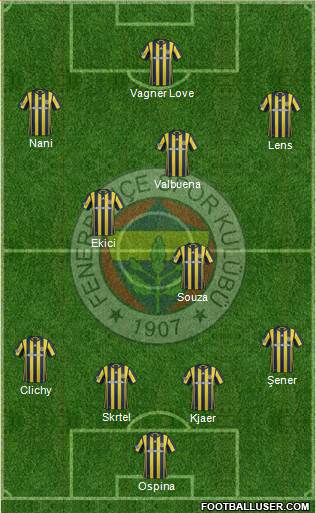 Fenerbahçe SK Formation 2017
