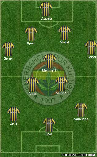 Fenerbahçe SK Formation 2017