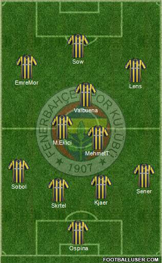 Fenerbahçe SK Formation 2017
