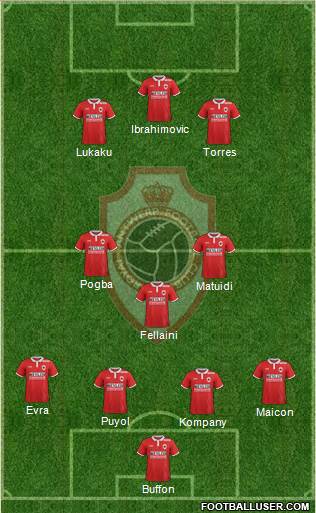 R Antwerp FC Formation 2017