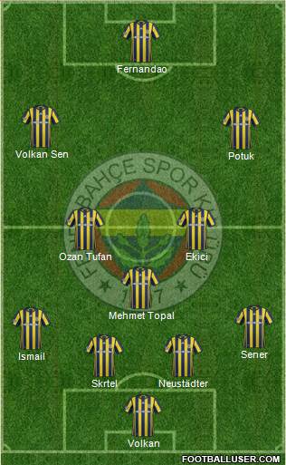 Fenerbahçe SK Formation 2017