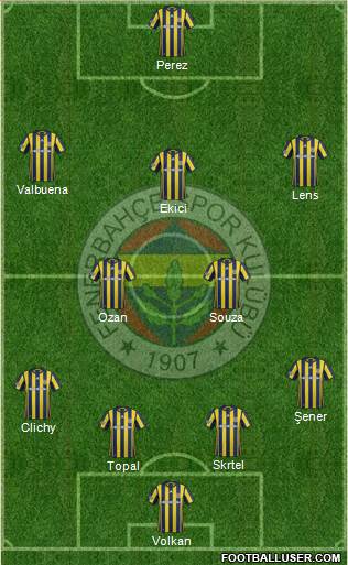 Fenerbahçe SK Formation 2017