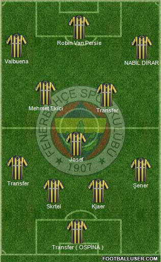 Fenerbahçe SK Formation 2017