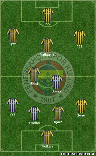 Fenerbahçe SK Formation 2017