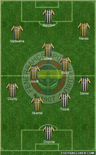 Fenerbahçe SK Formation 2017