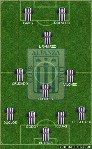 C Alianza Lima Formation 2017