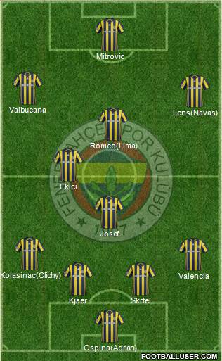 Fenerbahçe SK Formation 2017