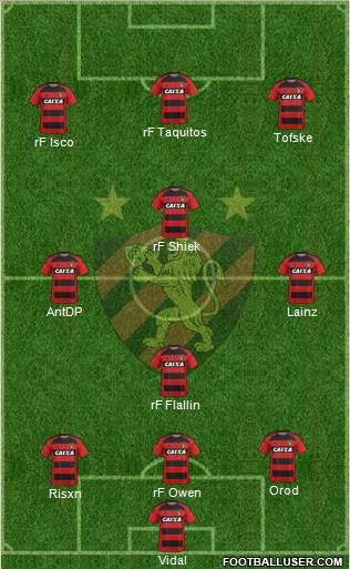 Sport C Recife football formation