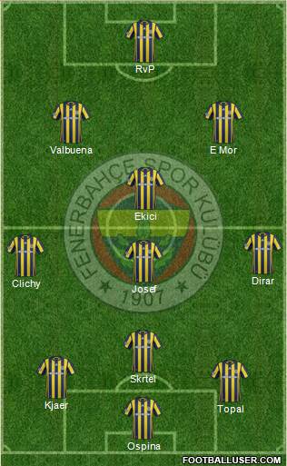 Fenerbahçe SK Formation 2017