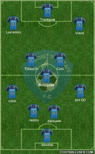 Chamois Niortais Football Club Formation 2017
