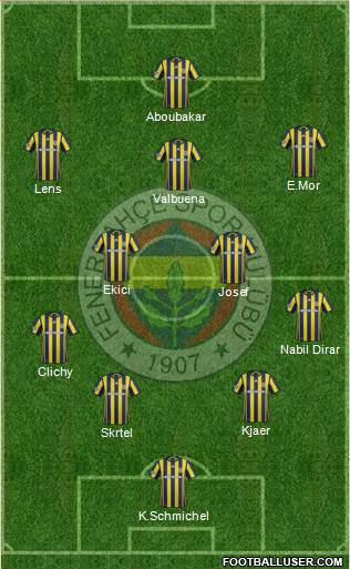 Fenerbahçe SK Formation 2017