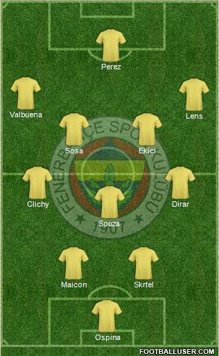 Fenerbahçe SK Formation 2017